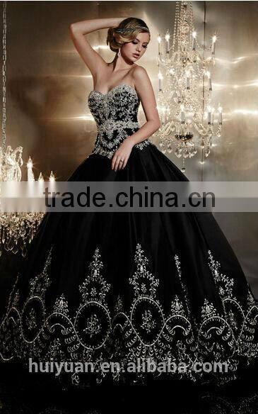 puffy white lace ball gown satin sleeveless black wedding dress