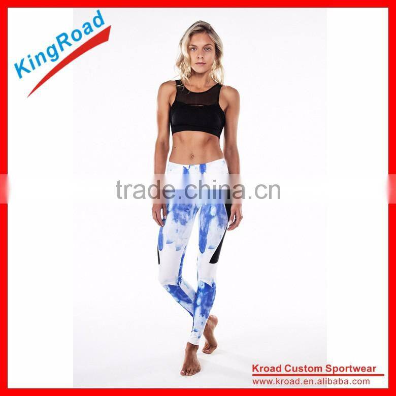 Custom printed yoga leggings for sport
