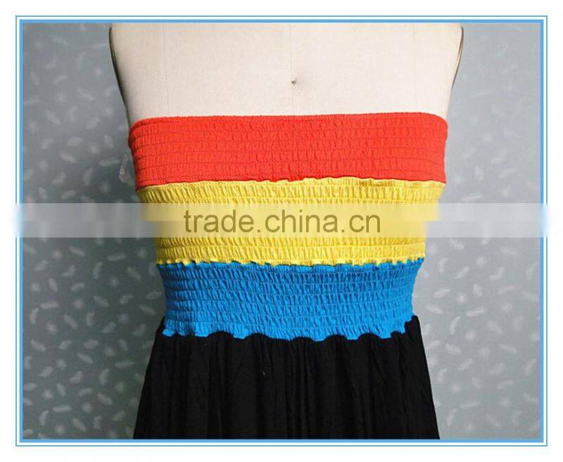 Fashion Women Summer Beach Strapless Long Sexy Dress