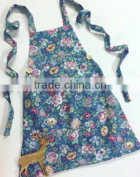 Flower Pattern Cotton Apron Baby Apron Top 100 Selling Products In Alibaba