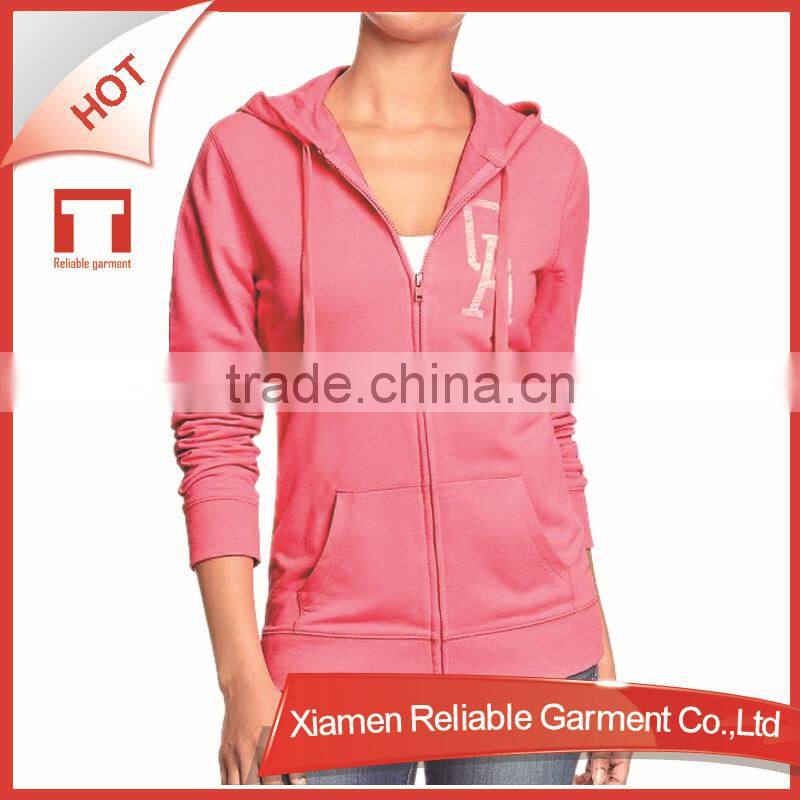 Pink wholesale children plain hoodies for kids