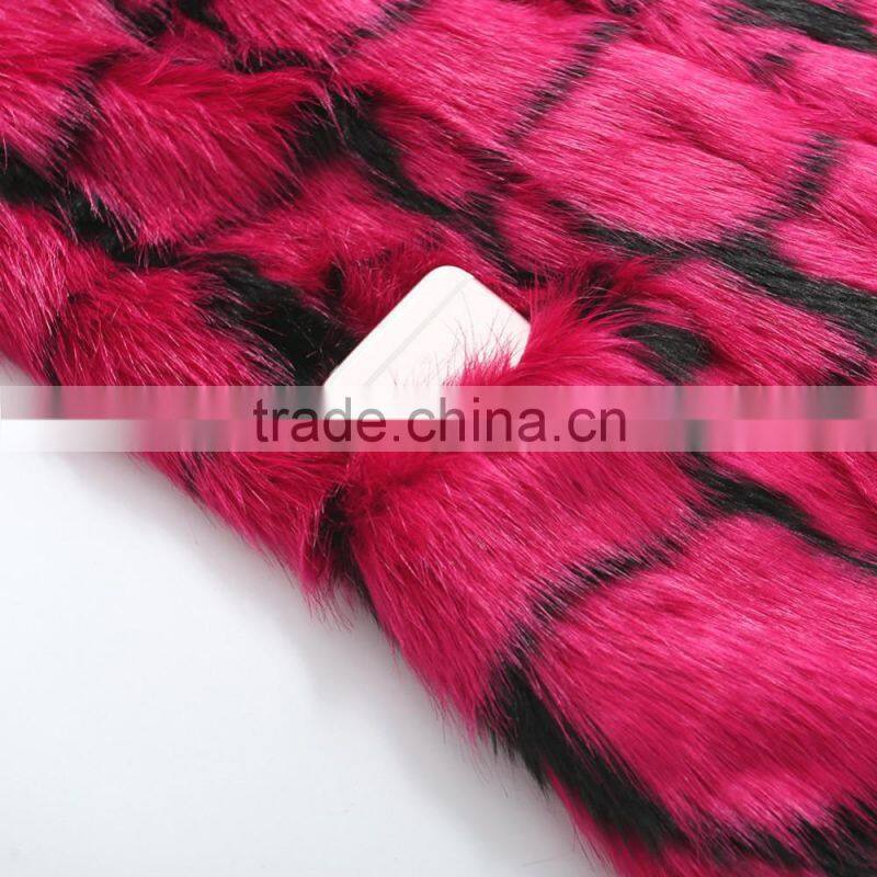 Female High Street Formal Long Winter Rabbit Fur Overcoat Korean Fashion 2016 Women Cardigan Faux Fur Coat