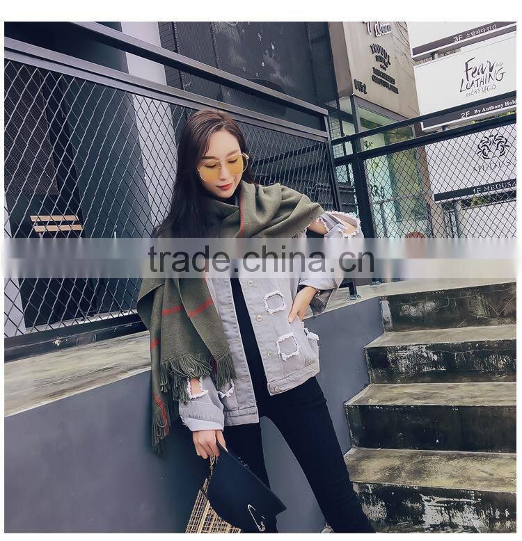 2016 woman shawl, 2016 new autumn winter scarf couture autumn winter tassel Mink cashmere shawl wool knitting coat