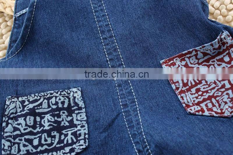 Little Kids Fashion Baby Pants Children Denim Short Overalls Kids Strap Jeans Pants