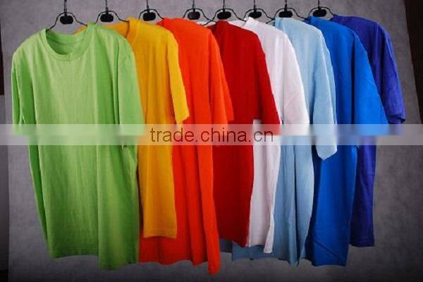 100% cotton mens tall t-shirts wholesale with pigment printing