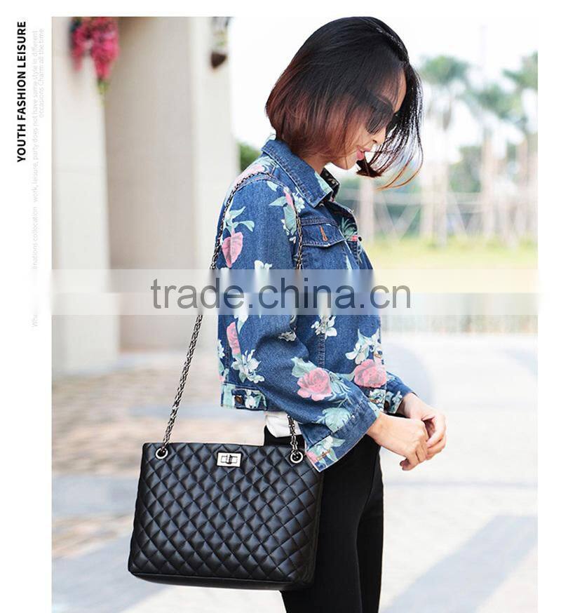 High Quality China Supplier Lady Single -Shoudler Messenger Bags Rhomboids Crossbody Chain Bag