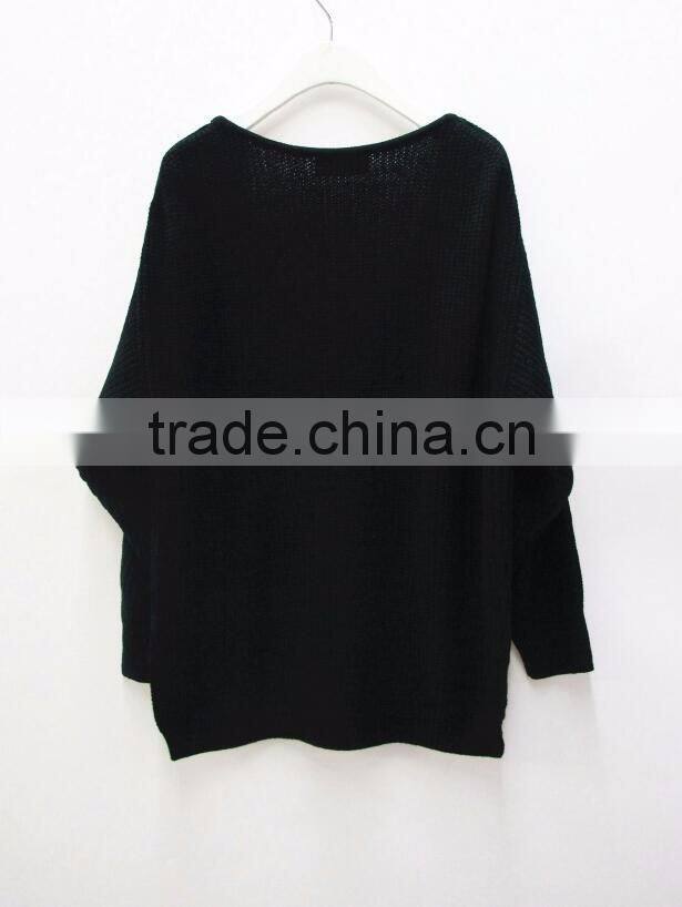 Runwaylover Ladies Deep V-Neck Sexy Knitted Pullover Sweaters