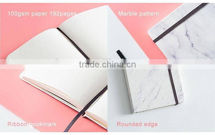 A5 PU cover planner customizable logo personal diary organizer with elastic