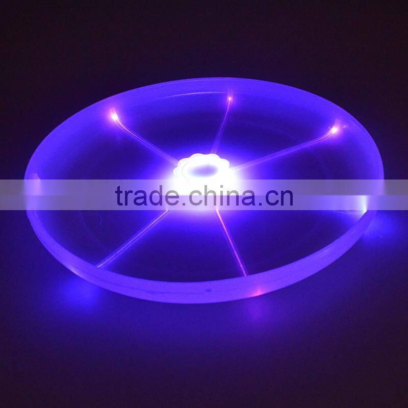 New arrival silicone pet toys frisbee, led dog frisbee discs