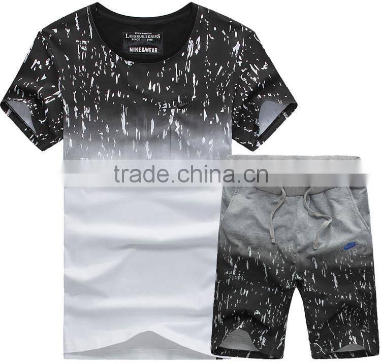 2015 hot sale 100% cotton mens short sleeve sport t-Shirt high quality S-1