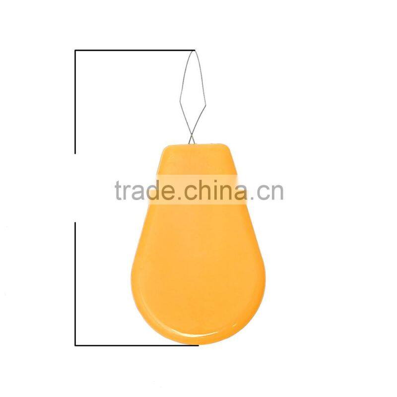 China Wholesale Orange Teardrop Shaped Steel Bow Wire Cross Stitch Needle Threaders