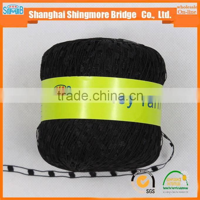 good quality nylon polyester blended ladder yarn fancy yarn for hand knitting with low price