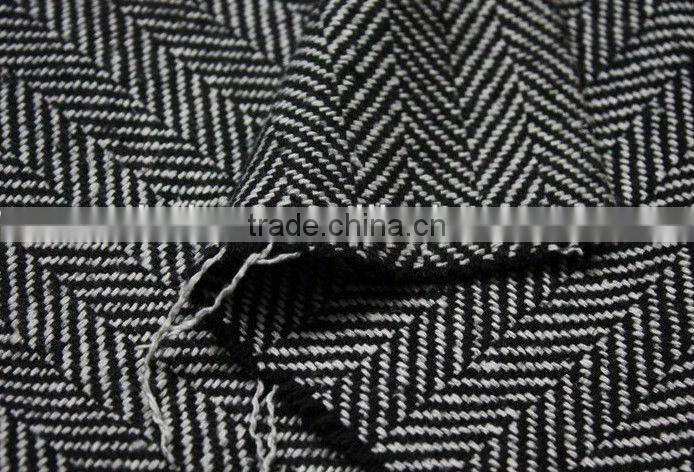 High quality zigzag woolen twill fabric, wool fabric, scottish fabric