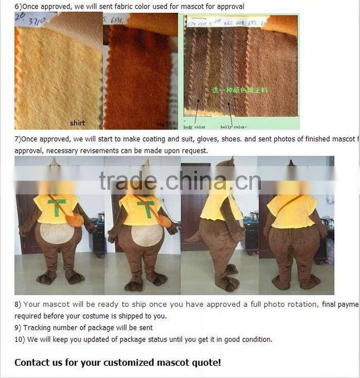 EVA plush material adult dragon costume blue dragon mascot costume