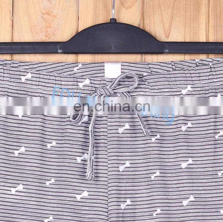 Custom printing high quality striped pajamas for boys