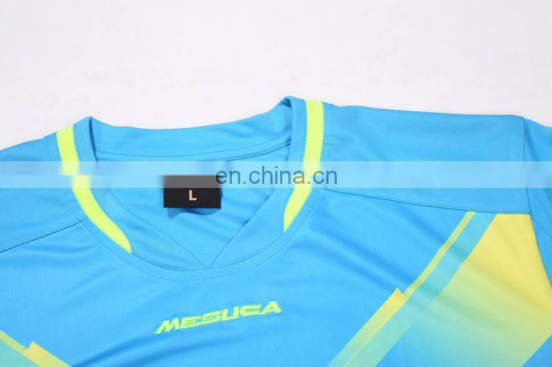 Customized personal football uniforms Light Blue soccer kits