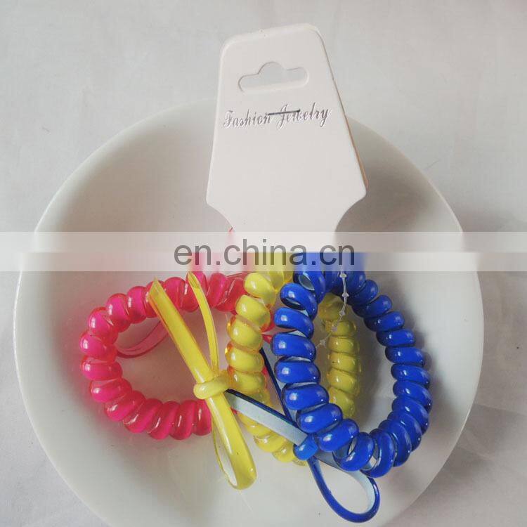 2015 new stylecheap hair bands PVC material elastic hair ring bands