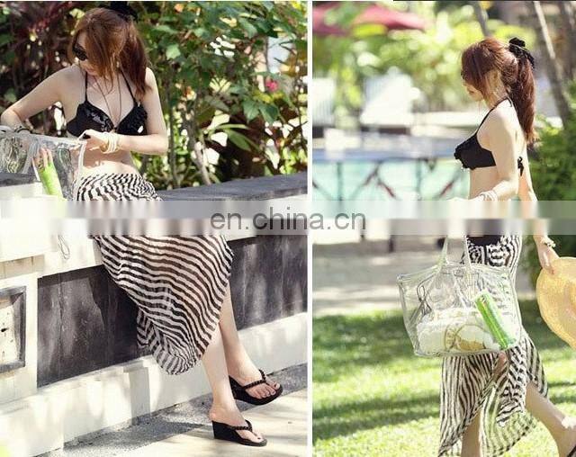 Black and White Stripe Beach fashion Scarves wholesale