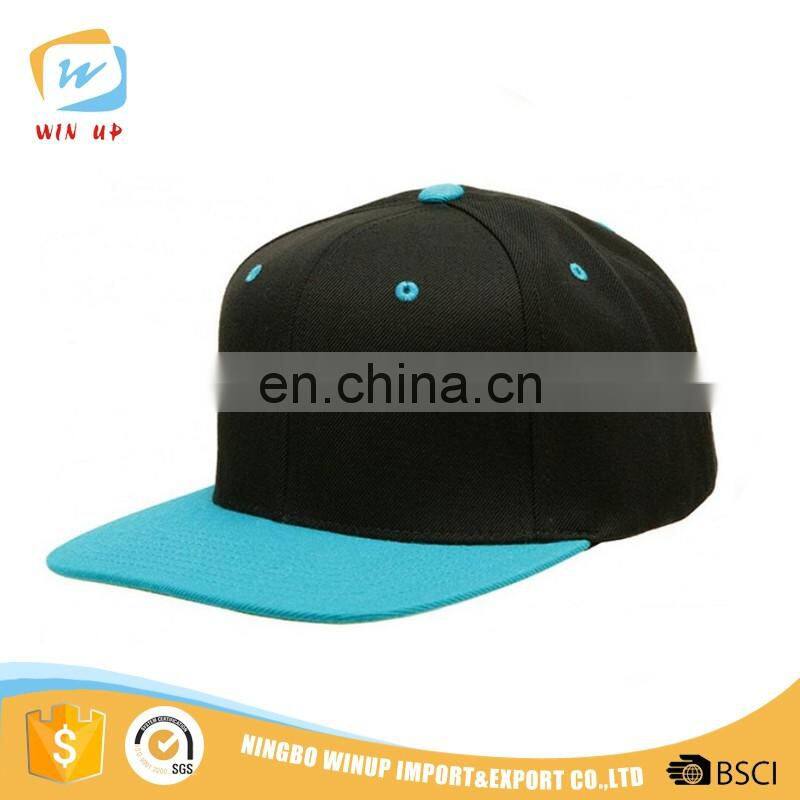 6 panel blank custom flat brim custom sports baseball cap