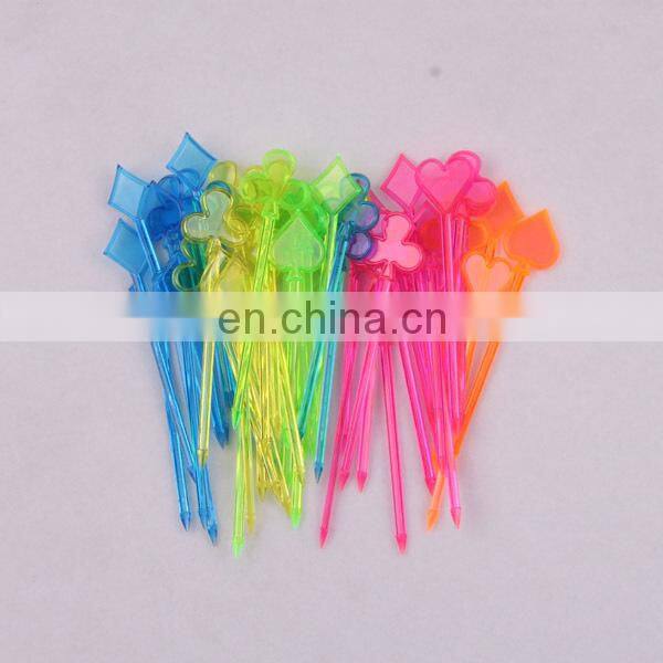 Pack Colorful Plastic animal Shape Food Fruit Fork Picks