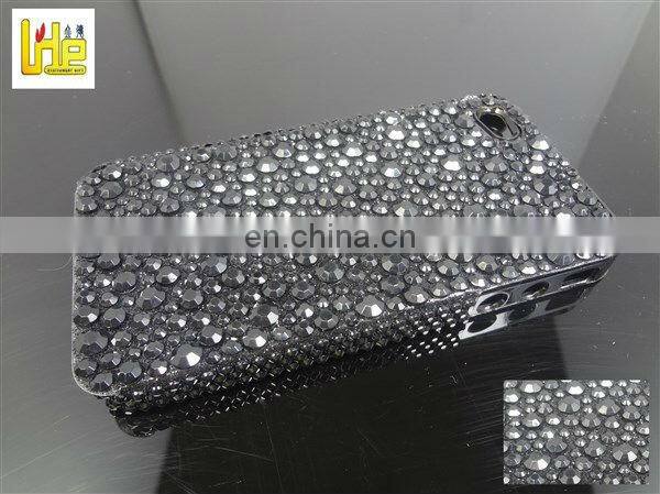 shining crystal iphone 5 gold stickers