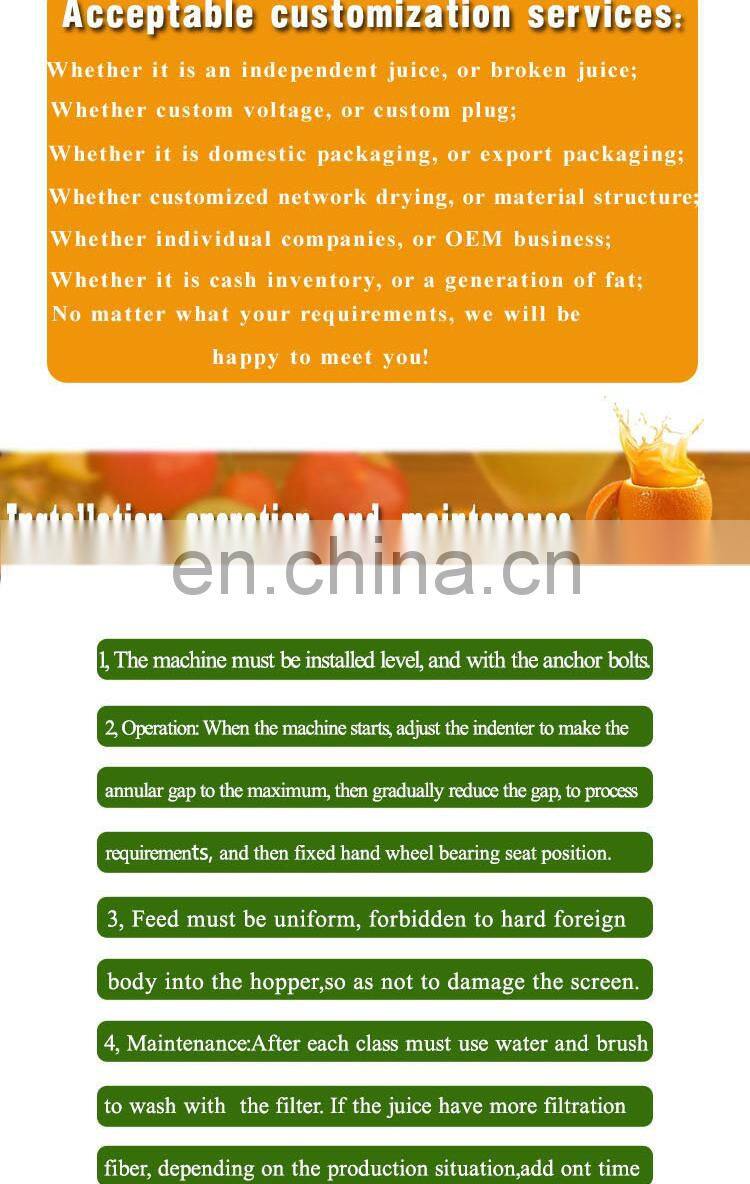 Multifunction Manual Passion Fruit Processing Machine Orange Juice Extractor Machine