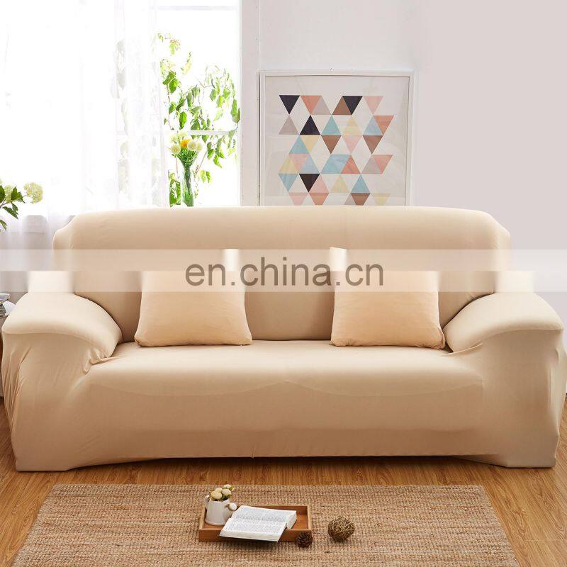 High Quality Protective Stretch three seater Sofa Cover Solid Sofa Slipcover