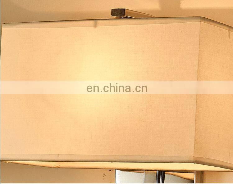 New living room wall lamp creative led bedside wall lamp Chinese style simple   cloth hotel lamp