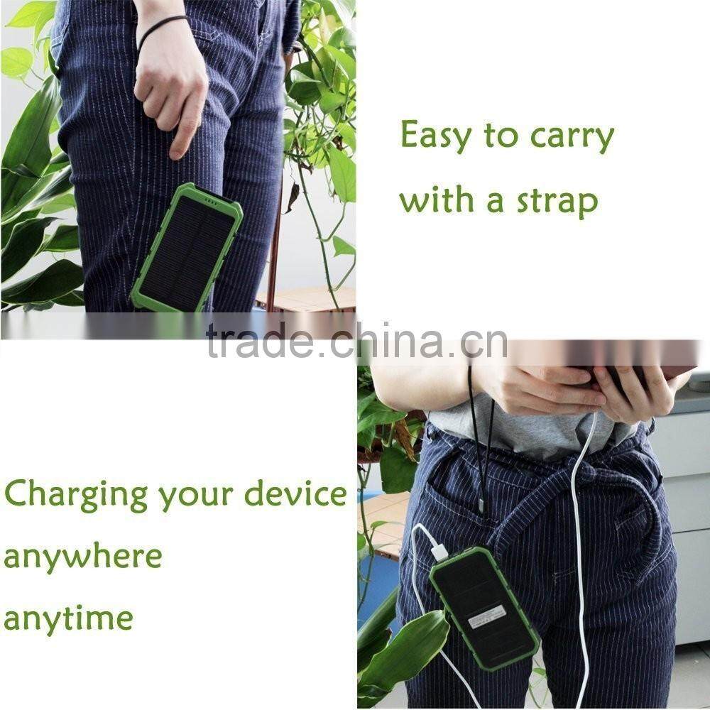 2016 new arrival solar power bank 12000mah