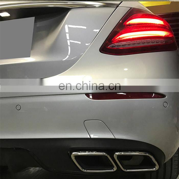 new style E-class w 213 body kitfor W213 E63 auto body kit diffuser with muffler tips E63 auto parts 2017 2016