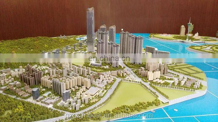 Plastic Hongkong city planning architectural models for sale