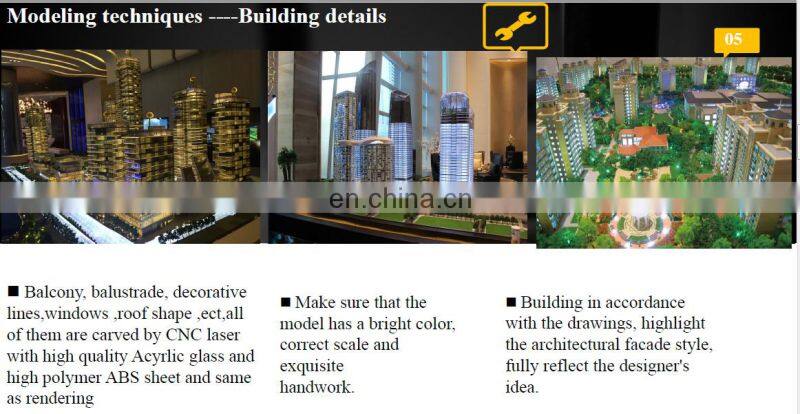 3D Architectural building modeling , Miniature city planning model