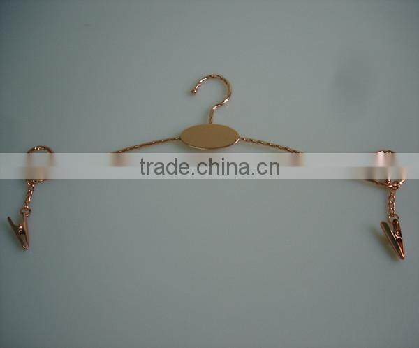 XQ51 new design metal bra hanger underwear hanger