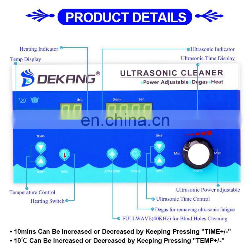 Ultrasonic PCB Watch Cleaning Machine for Spare Parts Glasses 6.5L