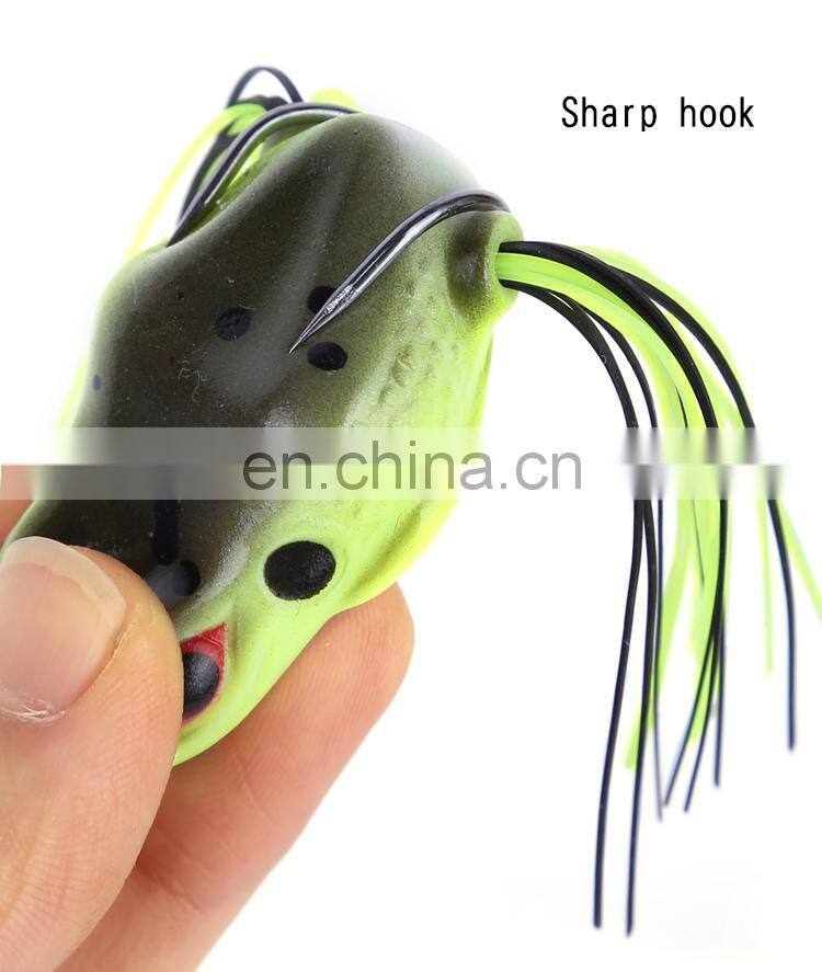 Hot sell 7g 9g 10g soft fishing lures topwater saltwater soft plastic fishing lure frog bait