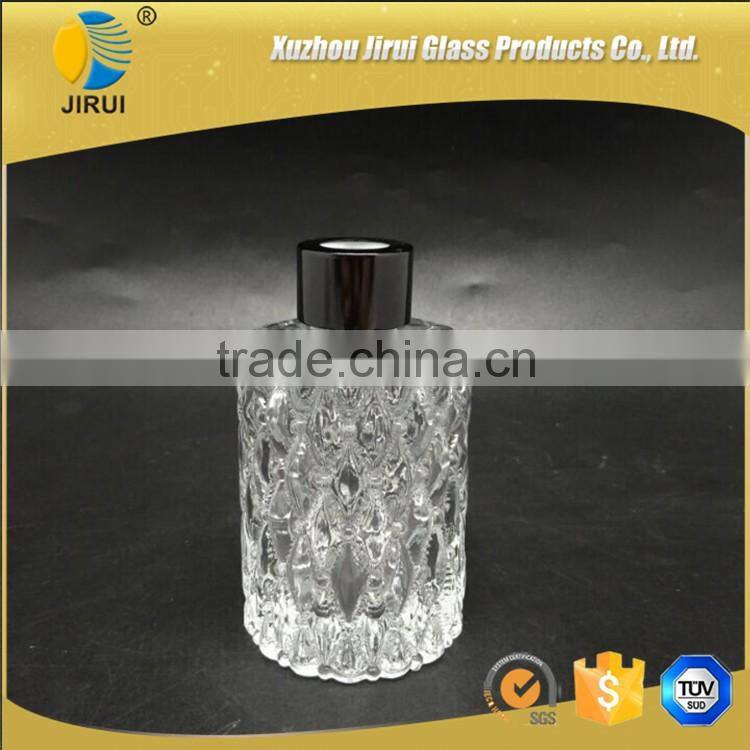 200ml clear square glass diffuser bottles
