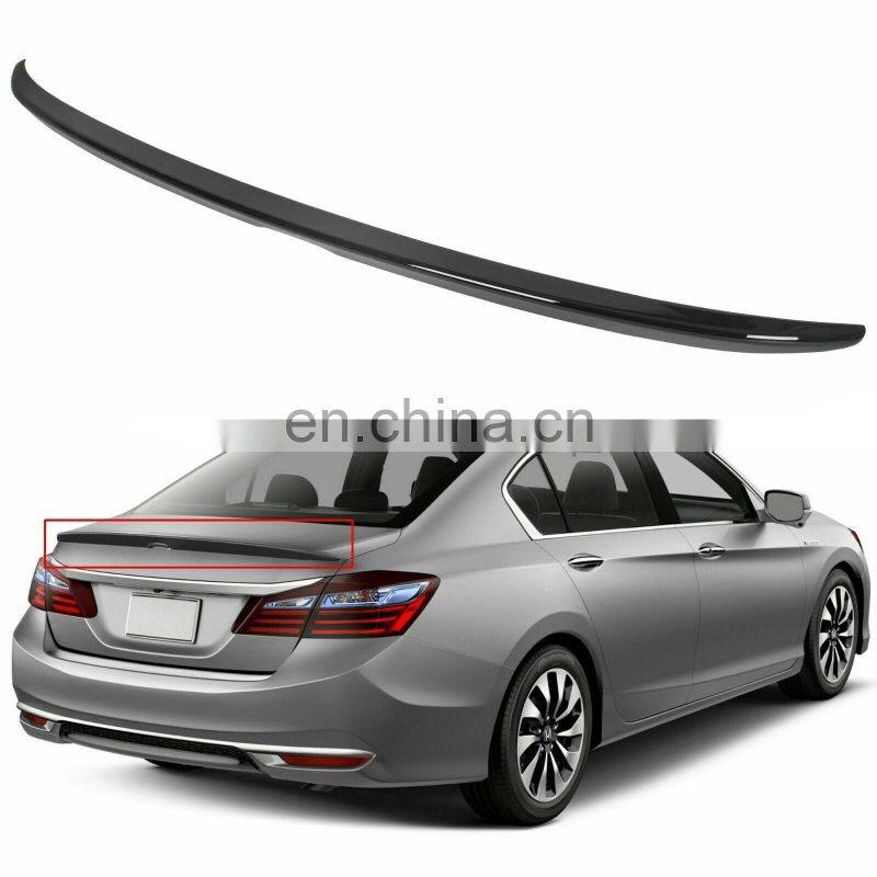 Auto Accessories Car Rear Spoiler Auto Parts Gloss Black Rear Trunk Wing Spoilers For Accord 2013 2017