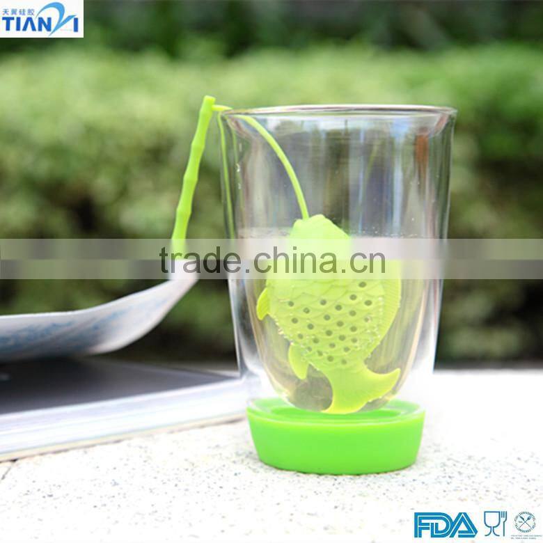 Latest Design Heat And Cold Resistant FDA/LFGB Standard Silicone Tea Strainer