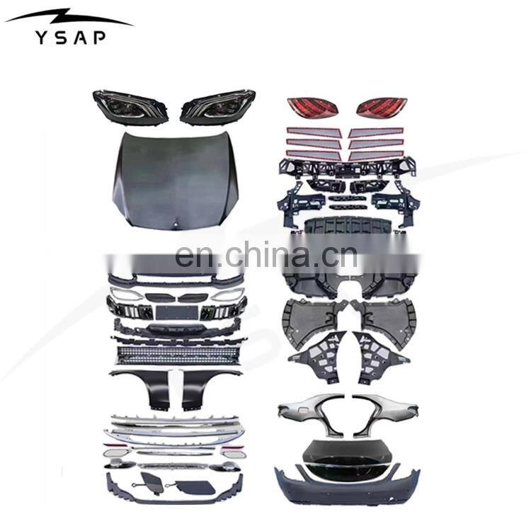 Hot selling auto body parts S class W221 upgrade to W222 Maybach style body kit