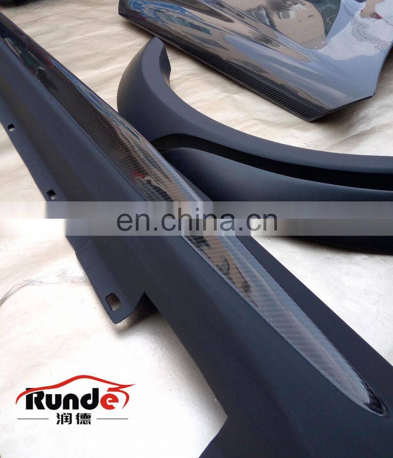 RD Perfect Fitment BS Style FRP And CF Material Auto Car Full Wide Body Kit For MERCEDES BENZ W204 C63 Coupe body kit