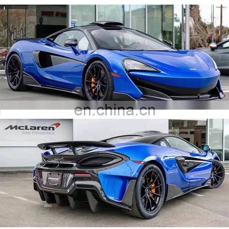 Runde Carbon Fiber Front Bumper Rear Bumper Side Skirt Spoiler Hood For Mclaren 540C 570S Upgrade 600LT Style Body Kit