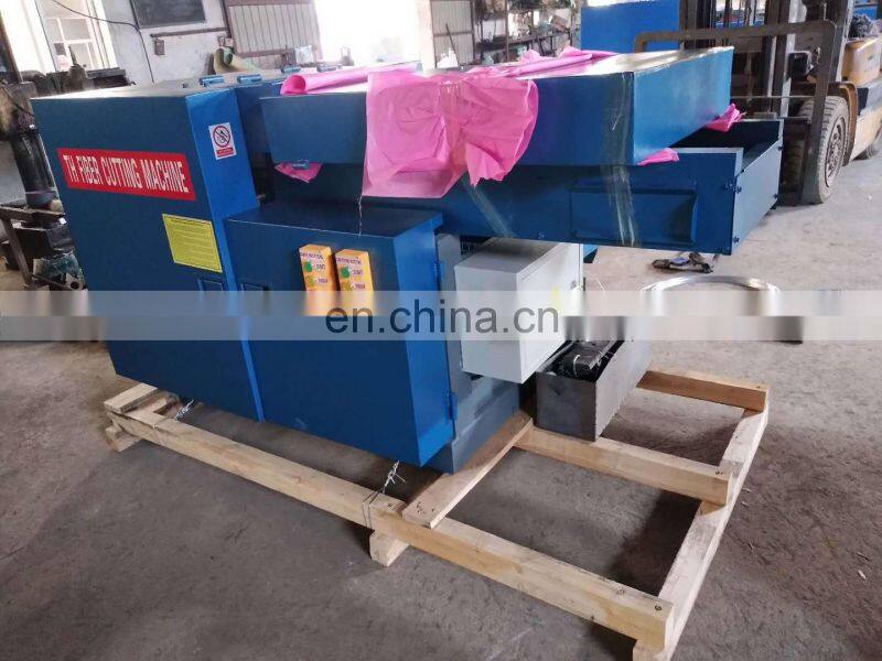 Round knife hydraulic fiber cloth cutter and recycling machine for sale