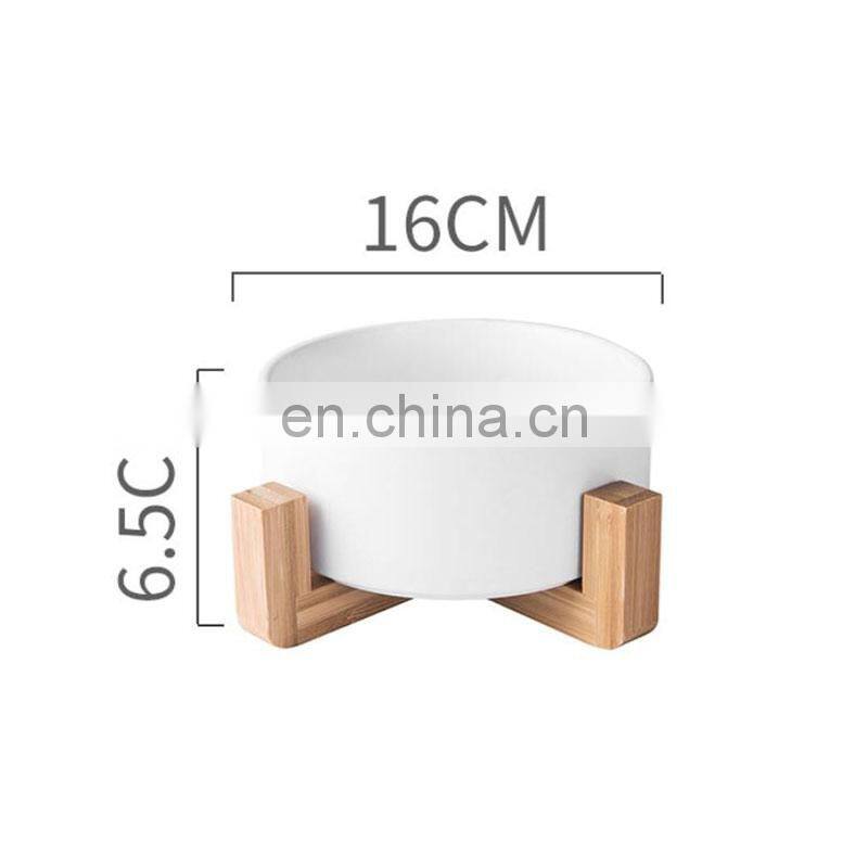Factory Price Planter Pots Plants Ceramic Supplies Plant Home Garden Flower Pot With Wooden Rack