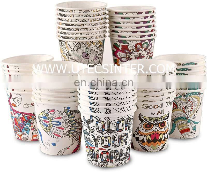 PS12S double layer ripple wave wall paper glass cup making forming machine with automatic lubrication system