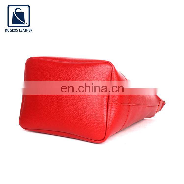 Trendy Design Stylish and Elegant Look Open Closure Type Women Genuine Leather Shopper Bag Supplier