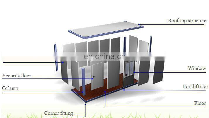 high quality prefab house container home caravan