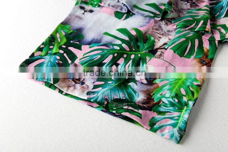 girls tight dress with all over printing