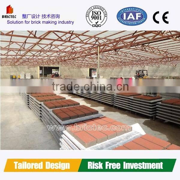 Automatic concrete cement block making machine with whole plant video