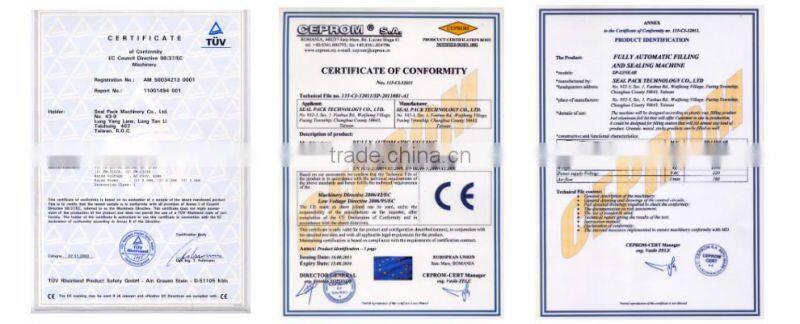 Taiwan Brand Automatic Plastic Seal Fill Packaging box