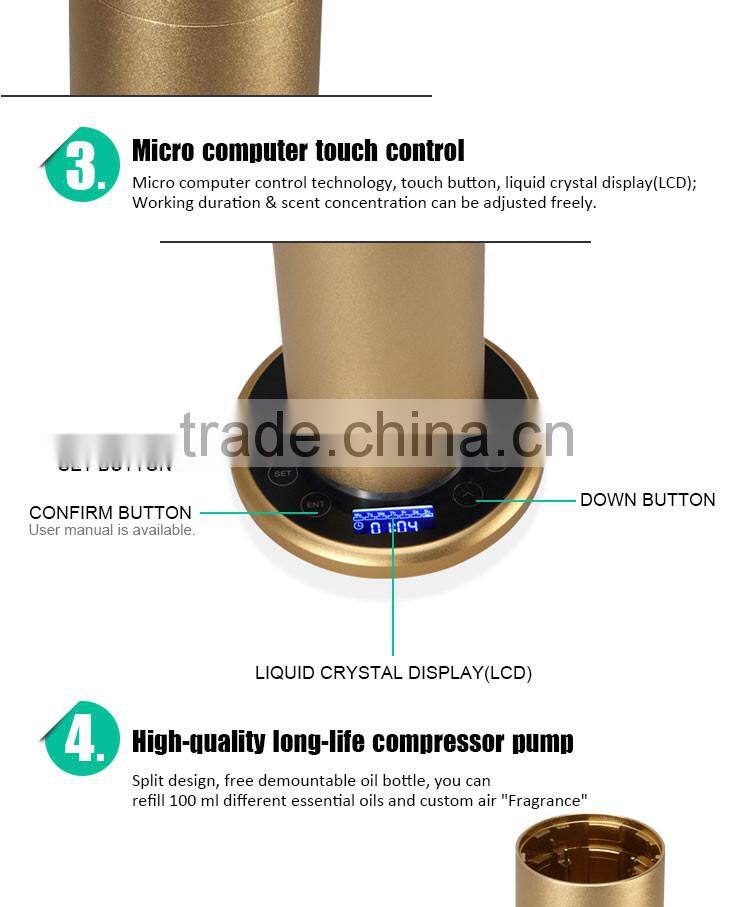 timing portable essential oil diffuser / electrical refillable portable aroma diffuser YK5290